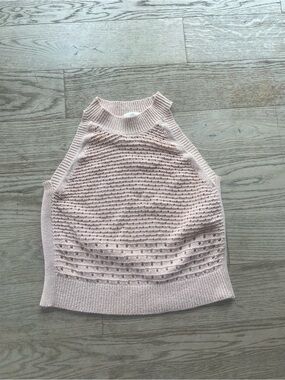 Wilfred Blush Pink Knit Halter Top